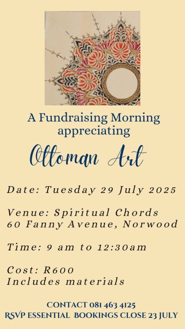 Fundraising Morning appreciating Ottoman Art - Includes Materials